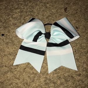Striped cheer bow